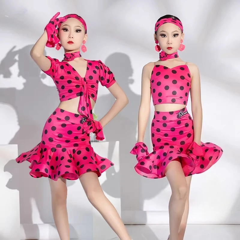 Платье для латиноамериканских танцев для девочек, в горошек, детский костюм для выступлений, для соревнований, танго, ча-ча-ча, танцевальная одежда
Платье для латиноамериканских танцев для девочек, в горошек, детский костюм для выступлений, для соревнований, танго, ча-ча-ча, танцевальная одежда