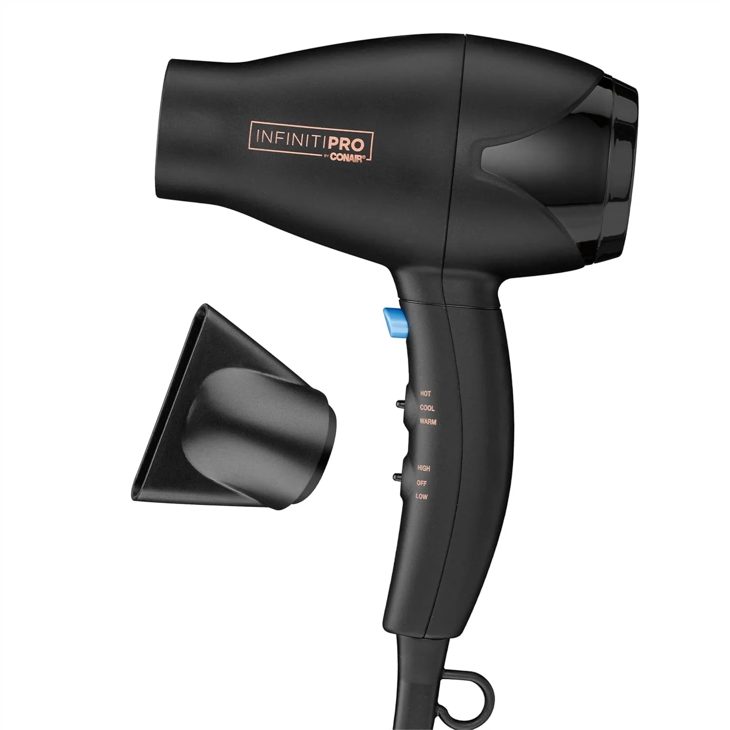 Travel Hair Dryer, 1600W Compact Blow Dryer with Concentrator, Lightweight AC Motor, 3 Heat & 2 Speed Settings, Black
Travel Hair Dryer, 1600W Compact Blow Dryer with Concentrator, Lightweight AC Motor, 3 Heat & 2 Speed Settings, Black