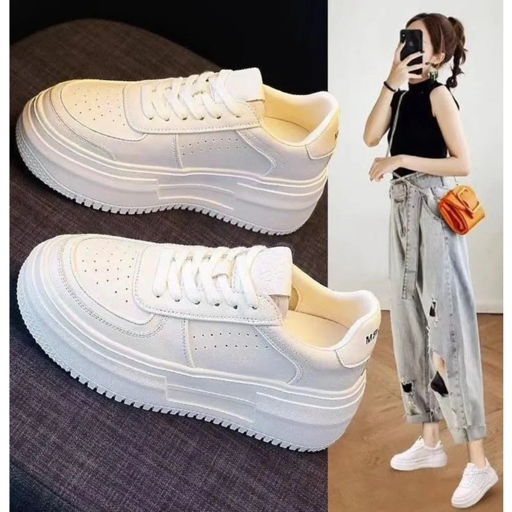 New U Leather Women's White Casual Woman Vulcanize Sneakers Breathable Sport Walking Running Platform Flats Shoes
New U Leather Women's White Casual Woman Vulcanize Sneakers Breathable Sport Walking Running Platform Flats Shoes