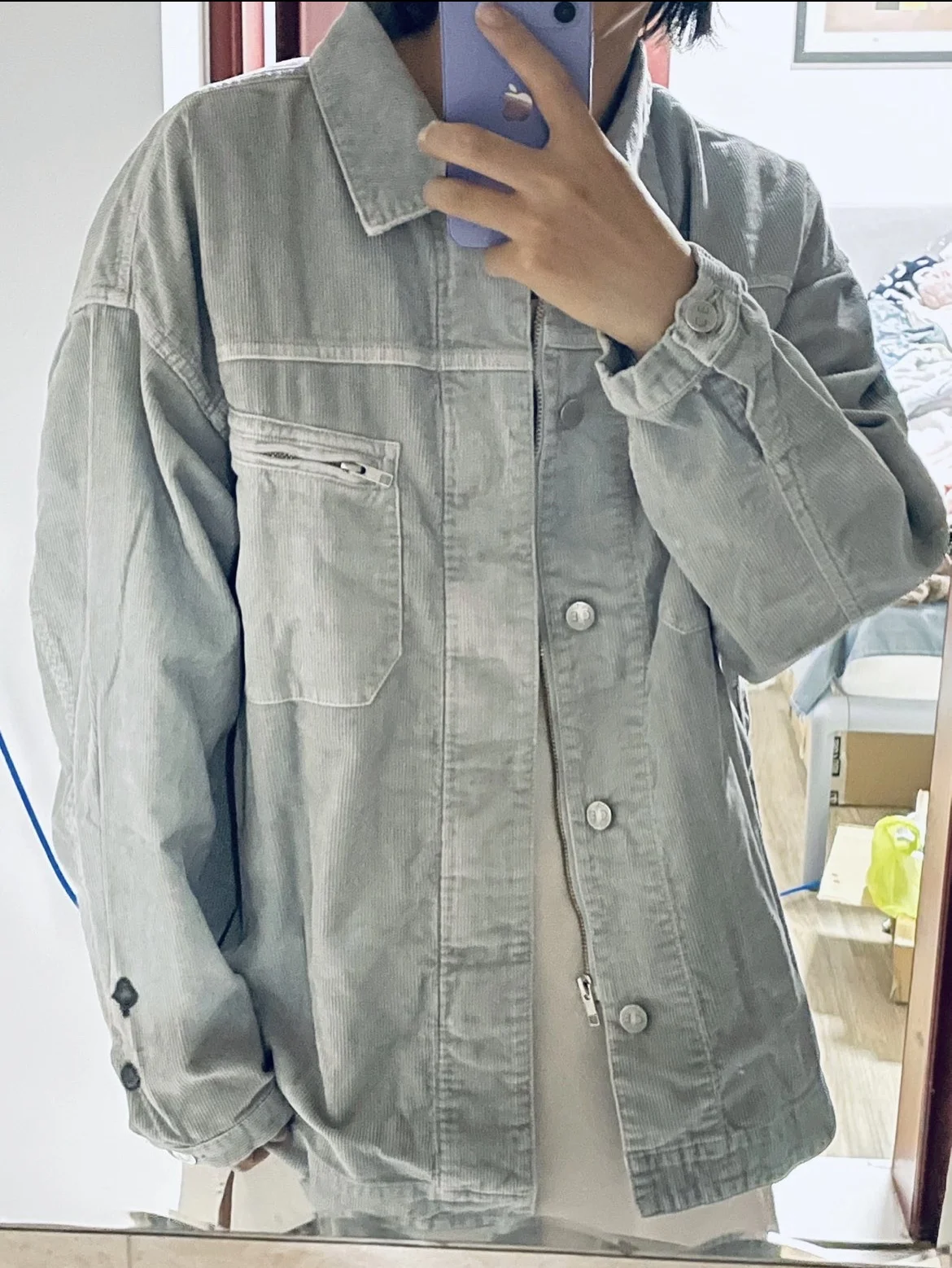 Waed Corduroy Jaet Vintage Youth Sle Long Sve Zipper Youthful Stand Fit Jeans Cotton Autumn Spring Men's Jaet
Waed Corduroy Jaet Vintage Youth Sle Long Sve Zipper Youthful Stand Fit Jeans Cotton Autumn Spring Men's Jaet