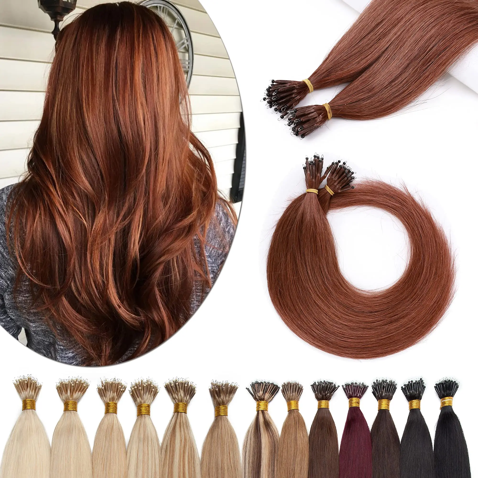 100% Human Hair Straight Nano Ring Hair Extensions Weft Pre-tipped Strands For Salon Quality Results At Home
100% Human Hair Straight Nano Ring Hair Extensions Weft Pre-tipped Strands For Salon Quality Results At Home