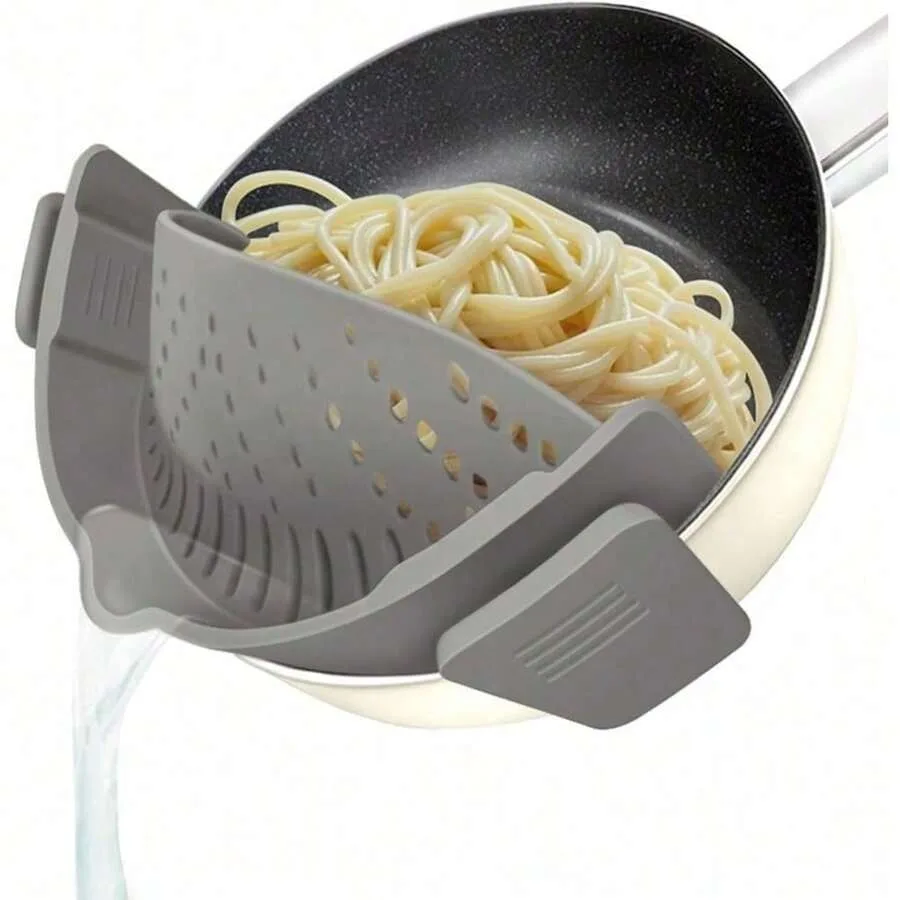 【New style】Clip On Strainer For All Pots Pan, Silicone Pasta Strainer Kitchen Gadgets, Collapsible Colander For Noodle, Vegetab
【New style】Clip On Strainer For All Pots Pan, Silicone Pasta Strainer Kitchen Gadgets, Collapsible Colander For Noodle, Vegetab