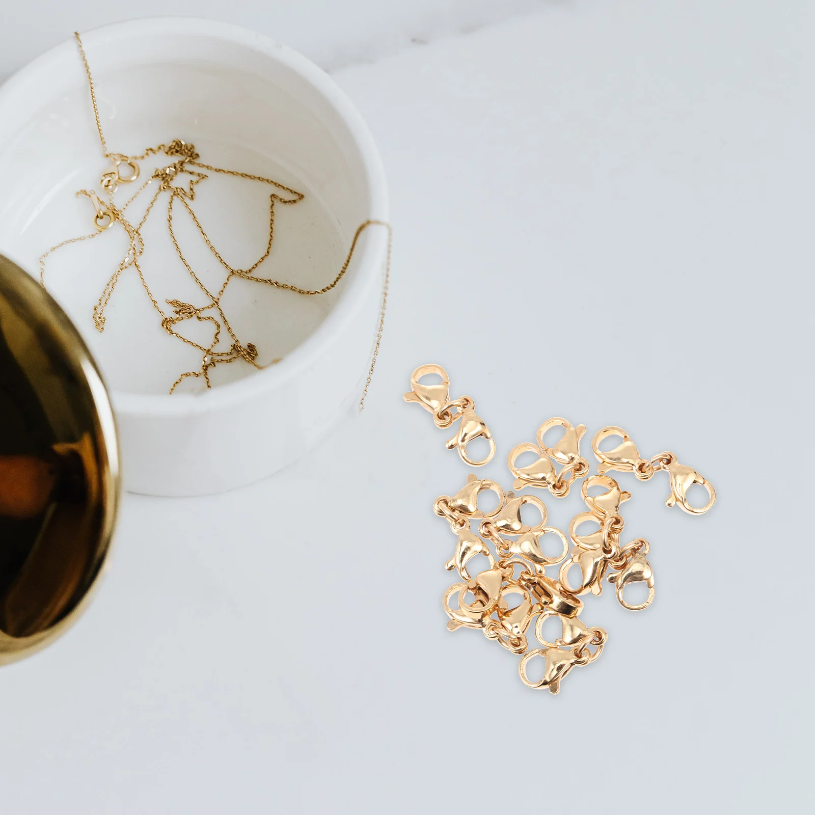 10Pcs Stainless Steel Lobster Clasps DIY Double Claw Connection Buckles for Jewelry Bracelet Necklace Repair Lobster Clasps
10Pcs Stainless Steel Lobster Clasps DIY Double Claw Connection Buckles for Jewelry Bracelet Necklace Repair Lobster Clasps