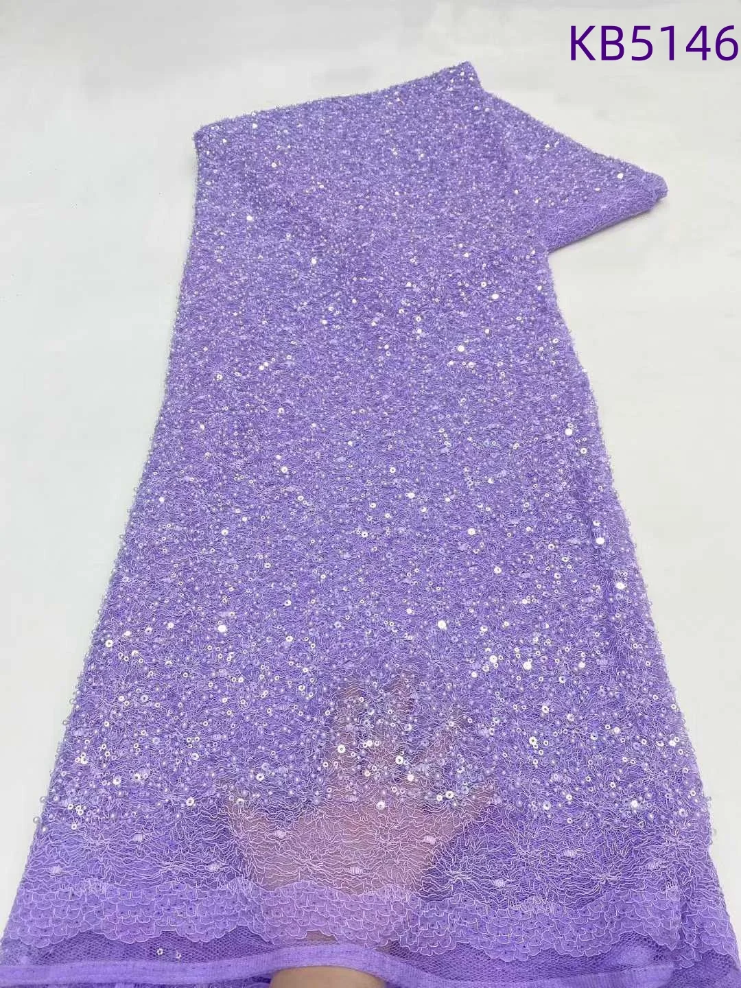 African Fabric Lace High Quality 2025 Pearls French Mesh With Sequence White Beaded Tulle Lace Fabrics For Sewing KB5146
African Fabric Lace High Quality 2025 Pearls French Mesh With Sequence White Beaded Tulle Lace Fabrics For Sewing KB5146