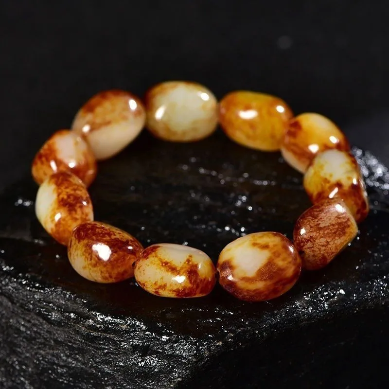 Браслет из нефрита Хэтиан, унисекс, красный, из овечьего жира, с эффектом жемчуга
Браслет из нефрита Хэтиан, унисекс, красный, из овечьего жира, с эффектом жемчуга