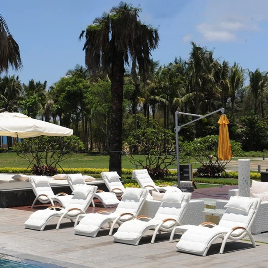 # S Садовый патио, плетеная мебель, уличный алюминиевый пляжный стул из ротанга с откидной спинкой, шезлонг
# S Садовый патио, плетеная мебель, уличный алюминиевый пляжный стул из ротанга с откидной спинкой, шезлонг