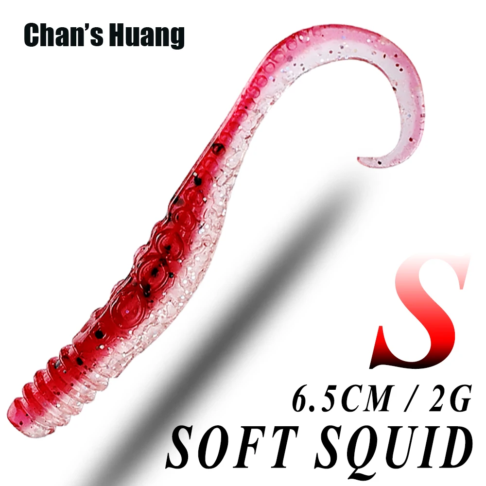 Chan's Huang 10PCS / BAG Soft Squid Bait 6.5CM 2G Jigging Bait Super Silicone Bass Lure Soft Worm Wobblers For Fishing Accessory
Chan's Huang 10PCS / BAG Soft Squid Bait 6.5CM 2G Jigging Bait Super Silicone Bass Lure Soft Worm Wobblers For Fishing Accessory