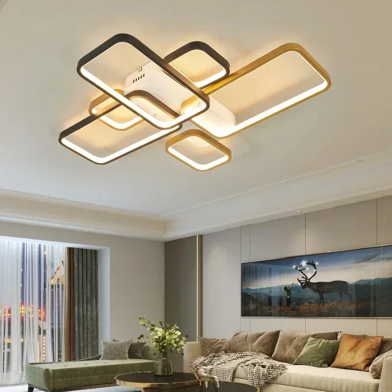 Hot Sale Modern LED Lights Lamp for Livingroom Bedroom Study Room Indoor 90-260V Led Ceiling Lighting Black and Gold
Hot Sale Modern LED Lights Lamp for Livingroom Bedroom Study Room Indoor 90-260V Led Ceiling Lighting Black and Gold