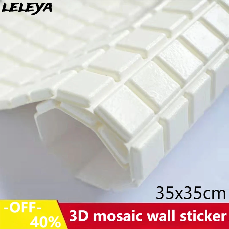 3D Self Adhesive Wall Sticker Mosaic Living Room Kitchen Foam Anti Collision Waterproof Moisture-proof Toilet Wallpaper
3D Self Adhesive Wall Sticker Mosaic Living Room Kitchen Foam Anti Collision Waterproof Moisture-proof Toilet Wallpaper