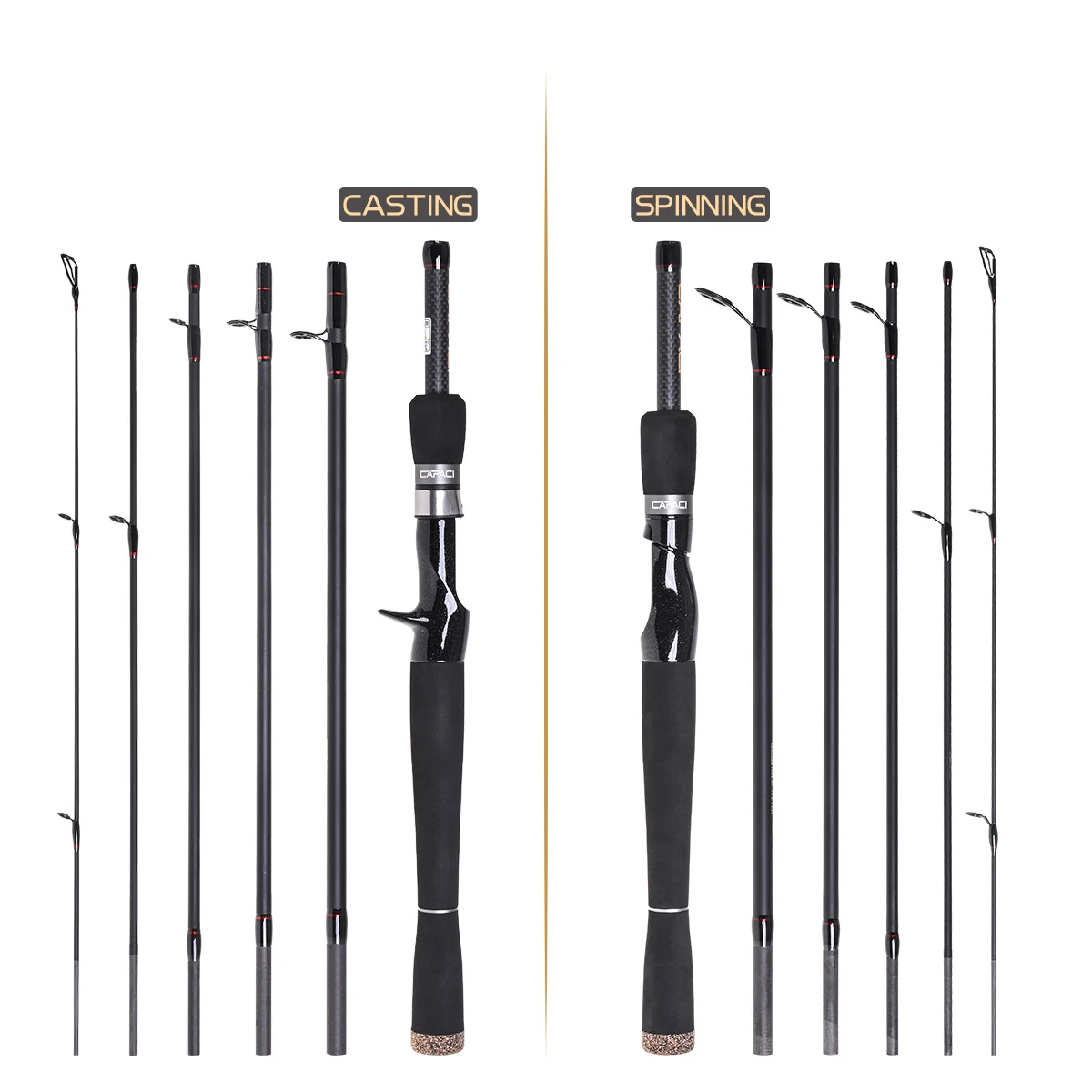 2.1m 2.4m 2.7m Carbon Fishing Rod 6-7 Section Fishing Pole Spinning Casting 6-14LB Fast ML Ultra Lightweight Fishing Accessory
2.1m 2.4m 2.7m Carbon Fishing Rod 6-7 Section Fishing Pole Spinning Casting 6-14LB Fast ML Ultra Lightweight Fishing Accessory