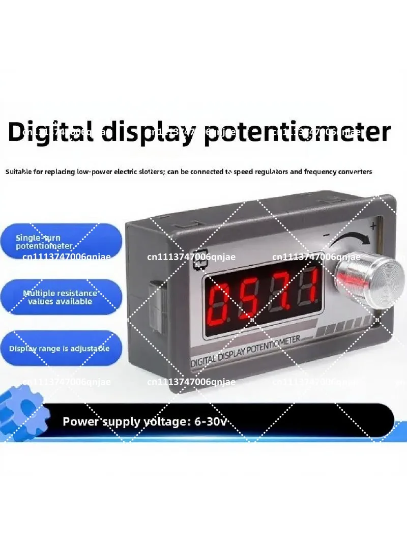 Digital Display Potentiometer 1K 2K 5K 10K 20K 50K 100K Adjustable Resistor with Knob
Digital Display Potentiometer 1K 2K 5K 10K 20K 50K 100K Adjustable Resistor with Knob