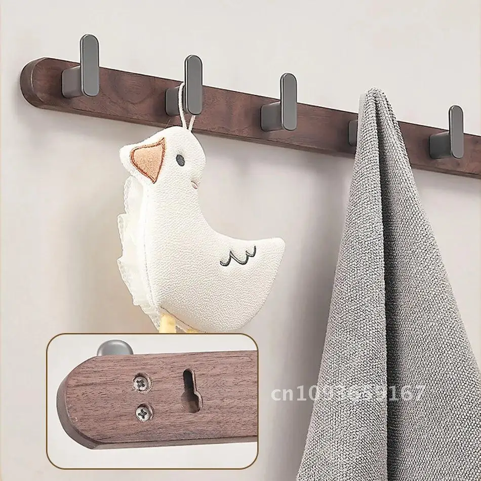 Walnut Coat Wall Hook Black Grey Aluminum Creative 3 4 5 for Holder Wood Hooks Hanging Bedroom Key Bathroom Towel Row Decorative
Walnut Coat Wall Hook Black Grey Aluminum Creative 3 4 5 for Holder Wood Hooks Hanging Bedroom Key Bathroom Towel Row Decorative