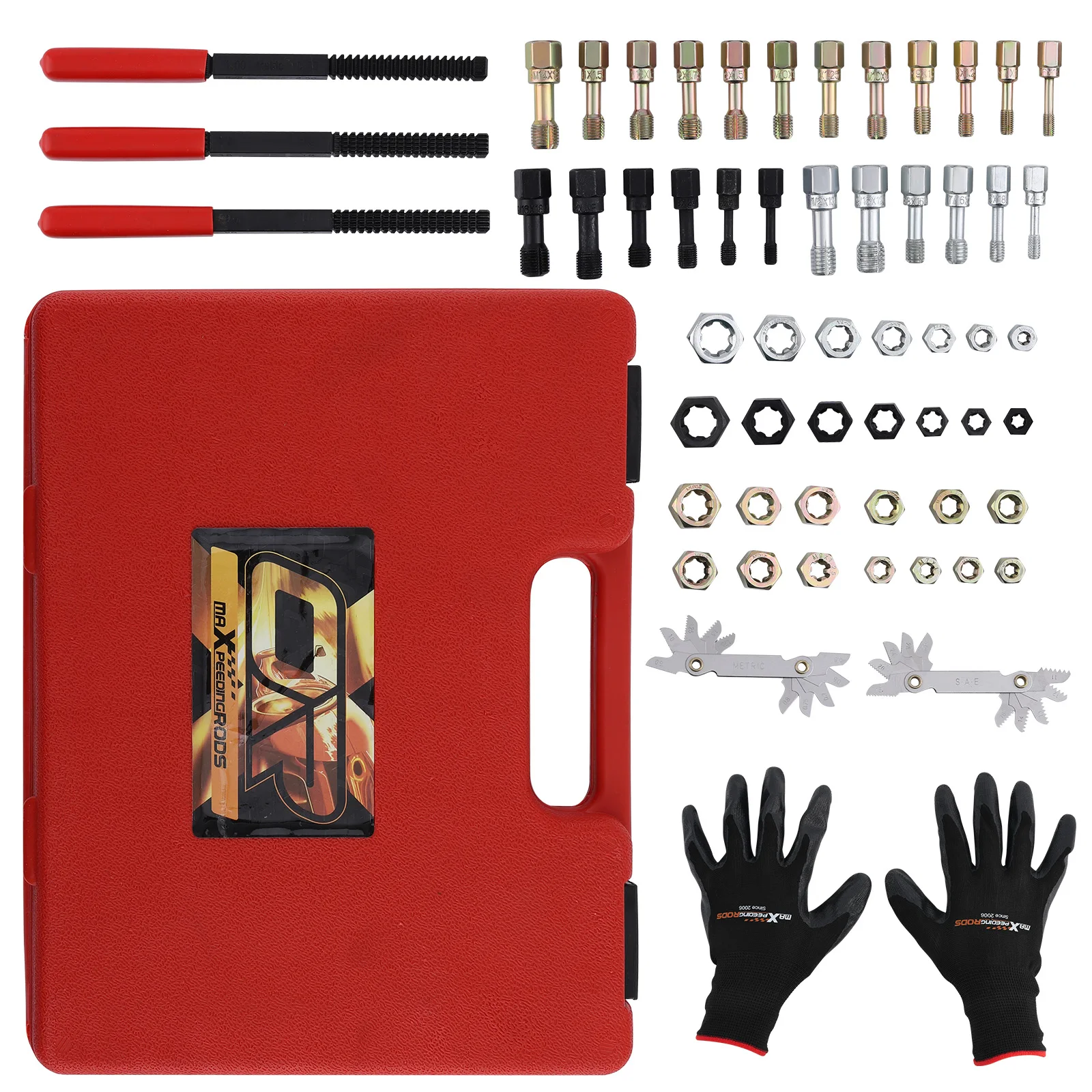 New Thread Restorer Kits Rethread Repair Tool UNC UNF & MetricThread Chaser 56pc
New Thread Restorer Kits Rethread Repair Tool UNC UNF & MetricThread Chaser 56pc