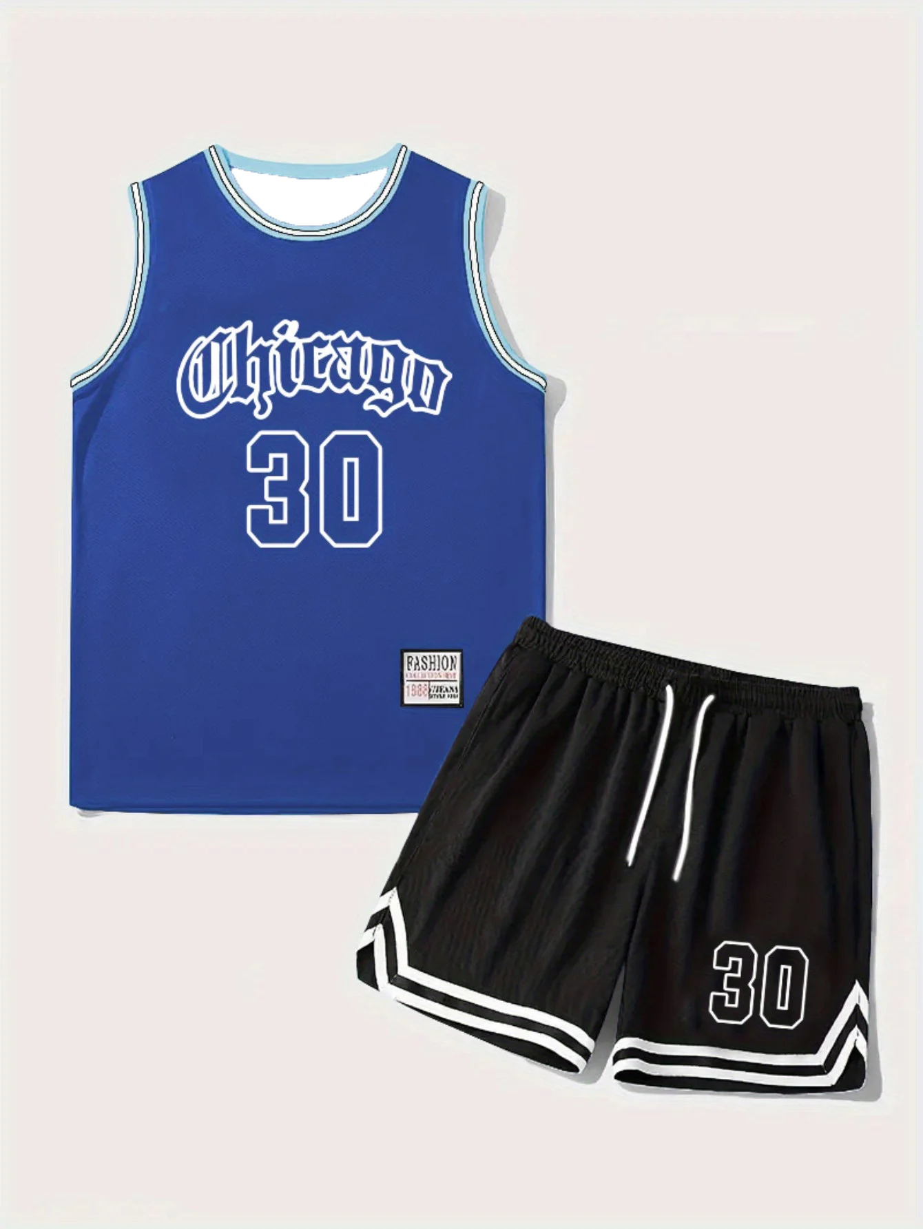 Mens Number #30 Basketball Jersey Set Sleeveless Tank Top and Shorts Casual Sportswear for Training Daily Wear
Mens Number #30 Basketball Jersey Set Sleeveless Tank Top and Shorts Casual Sportswear for Training Daily Wear