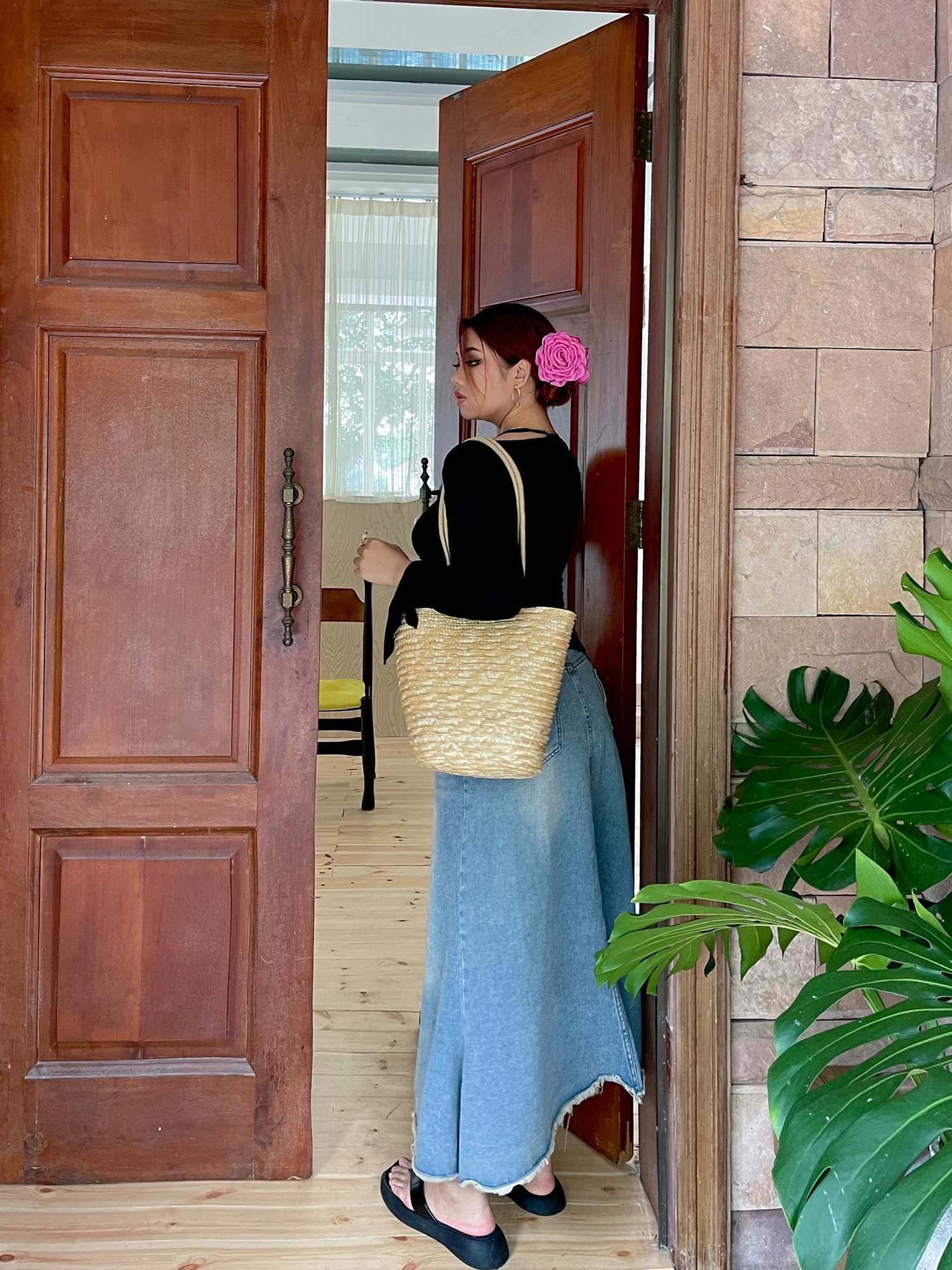 High Waist A-Line Skirt Women's plus Size Loose Jeans Fi Tail Skirt Street Sle Cotton Color Spring Summer
High Waist A-Line Skirt Women's plus Size Loose Jeans Fi Tail Skirt Street Sle Cotton Color Spring Summer