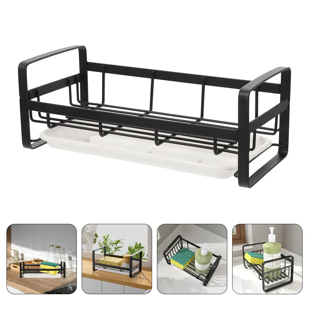 Kitchen Sponge Holder Drain Rack Multifunctional Sink Organizer For Sponges Soap Dish Brush Storage Dual Layer Drying Rack
Kitchen Sponge Holder Drain Rack Multifunctional Sink Organizer For Sponges Soap Dish Brush Storage Dual Layer Drying Rack