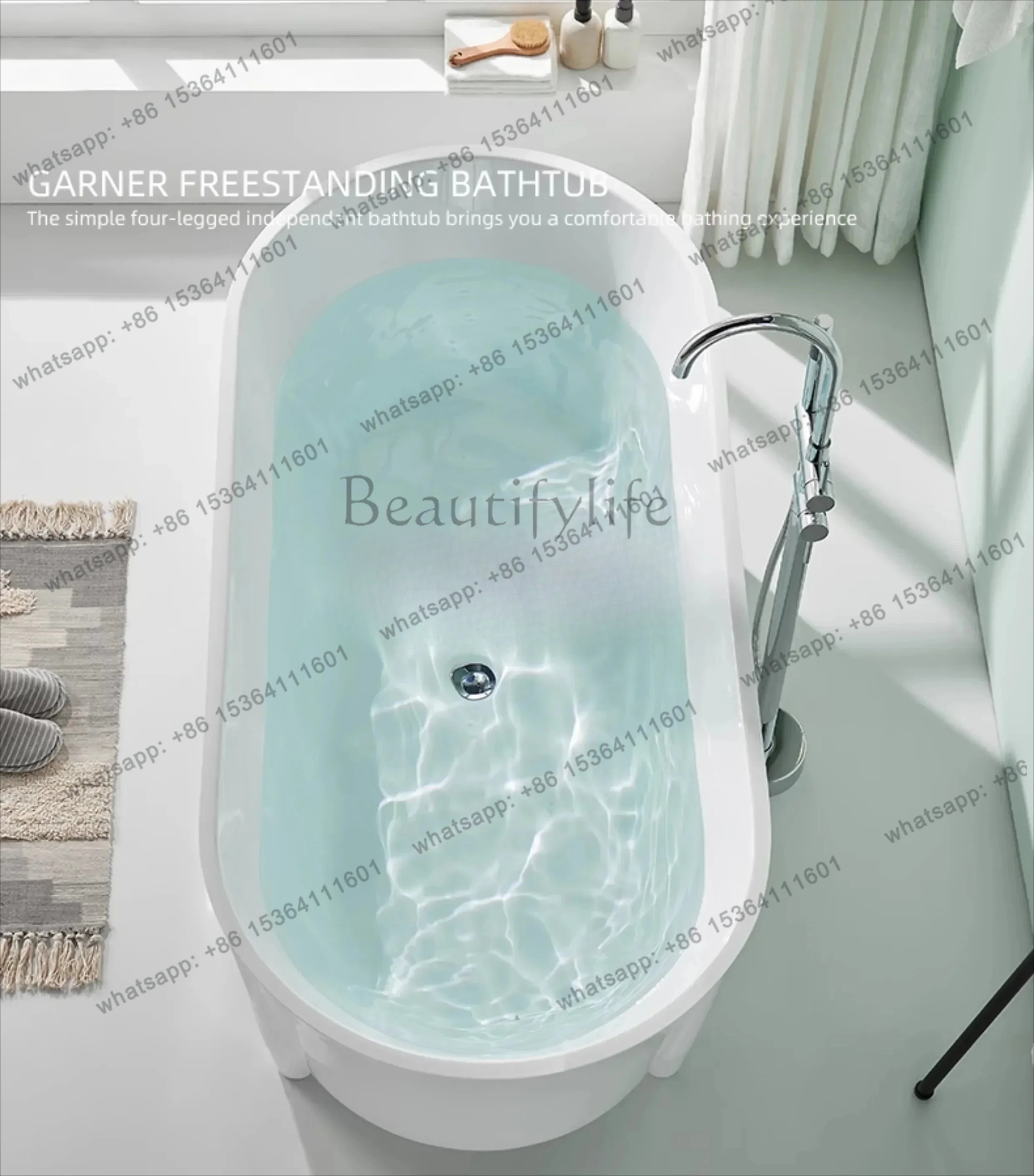 princess 1.2--1.7 meters, one-piece foot household freestanding European bathtub
princess 1.2--1.7 meters, one-piece foot household freestanding European bathtub