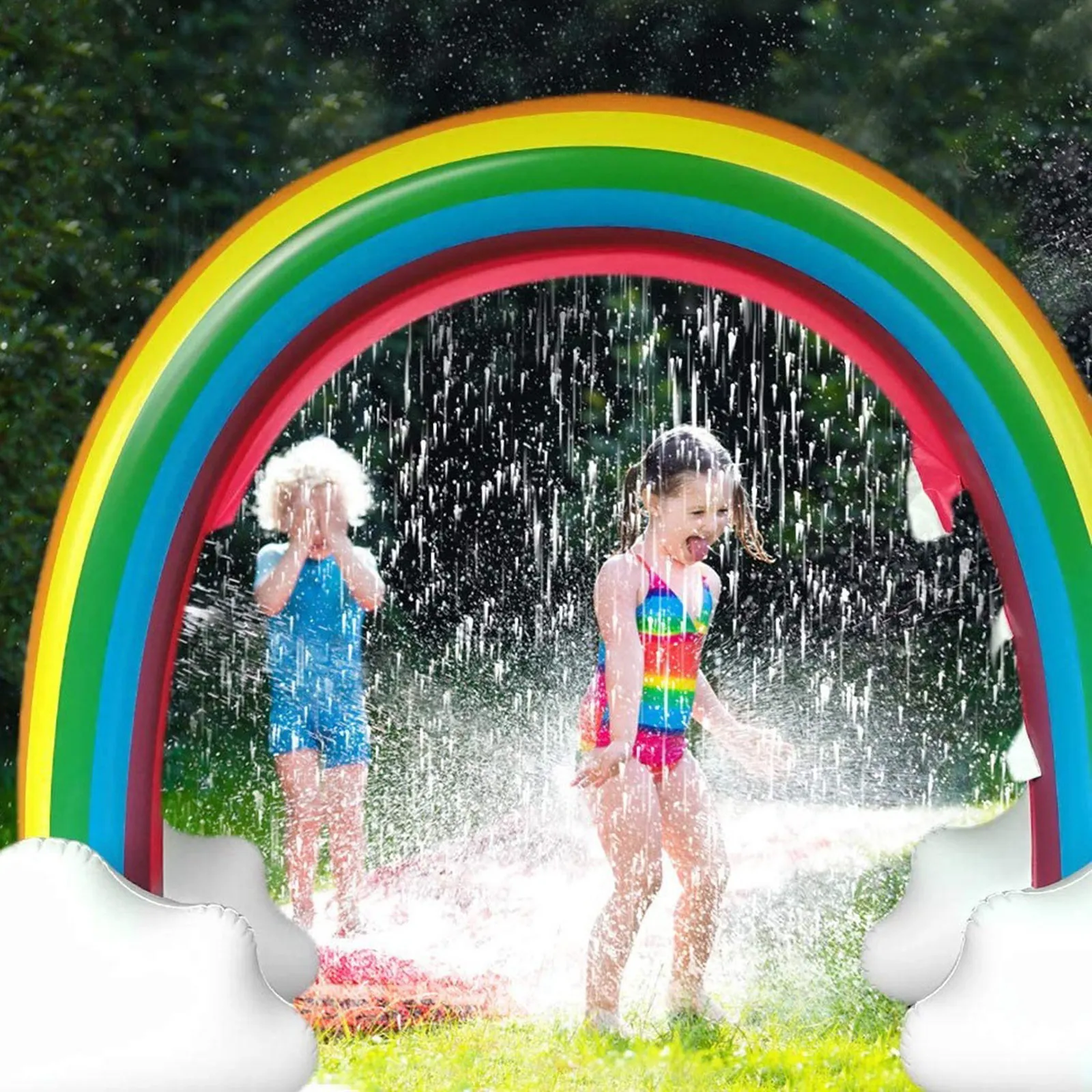 1Pcs Inflatable Rainbow Spray Arch Outdoor Lawn Sprinkler Eco Friendly PVC Kids Running Water Game Fun
1Pcs Inflatable Rainbow Spray Arch Outdoor Lawn Sprinkler Eco Friendly PVC Kids Running Water Game Fun