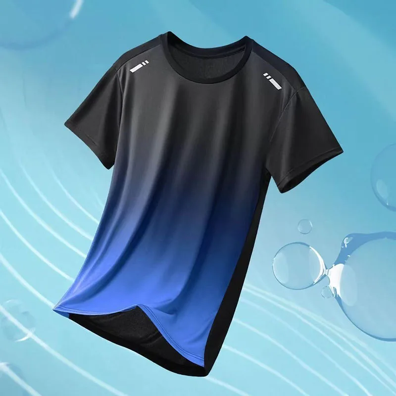 Fashion O-Neck Printed Short Sleeve Gradient T-Shirts Men Clothing Summer New Loose Sports Pullovers Tops Casual Tee Shirt
Fashion O-Neck Printed Short Sleeve Gradient T-Shirts Men Clothing Summer New Loose Sports Pullovers Tops Casual Tee Shirt