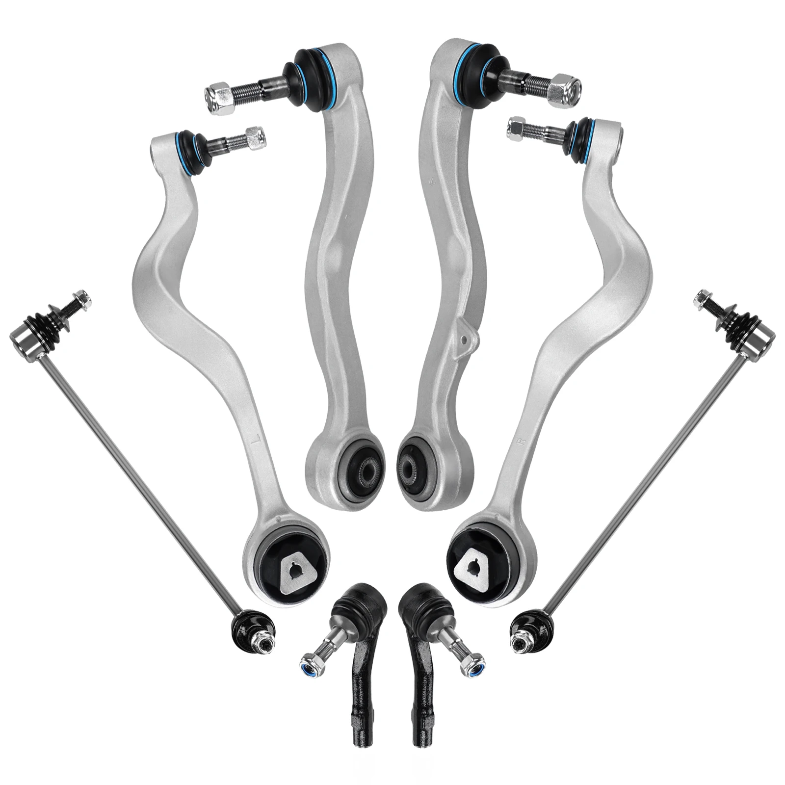 AzbuStag 8Pcs Front Lower Control Arm Sway Bar Link Tie Rod for BMW 5 Series E60 525i 530i 535i 528i 545i 550i M5 2004-2010
AzbuStag 8Pcs Front Lower Control Arm Sway Bar Link Tie Rod for BMW 5 Series E60 525i 530i 535i 528i 545i 550i M5 2004-2010