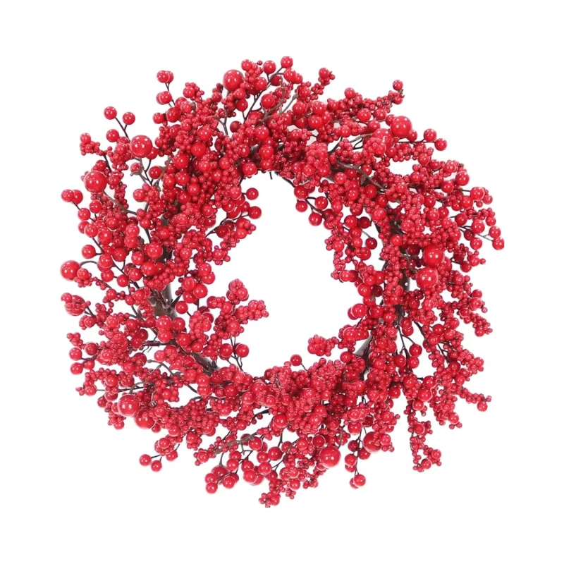 18-Inch Cranberry Faux Christmas Wreath Front Door Winter Hanging Wreath Branch Decoration Farmhouse Window Decoration
18-Inch Cranberry Faux Christmas Wreath Front Door Winter Hanging Wreath Branch Decoration Farmhouse Window Decoration