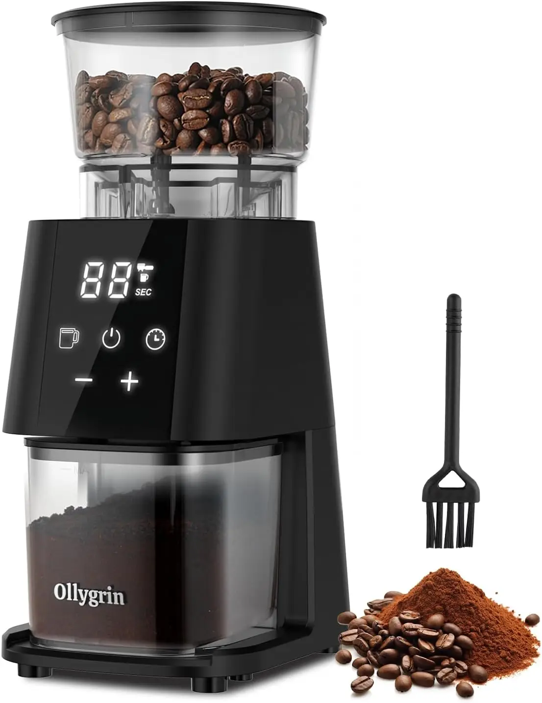 Electric Conical Burr Coffee Grinder, 30 Grind Settings, Touchscreen, Compact for Espresso, Drip, French Press
Electric Conical Burr Coffee Grinder, 30 Grind Settings, Touchscreen, Compact for Espresso, Drip, French Press
