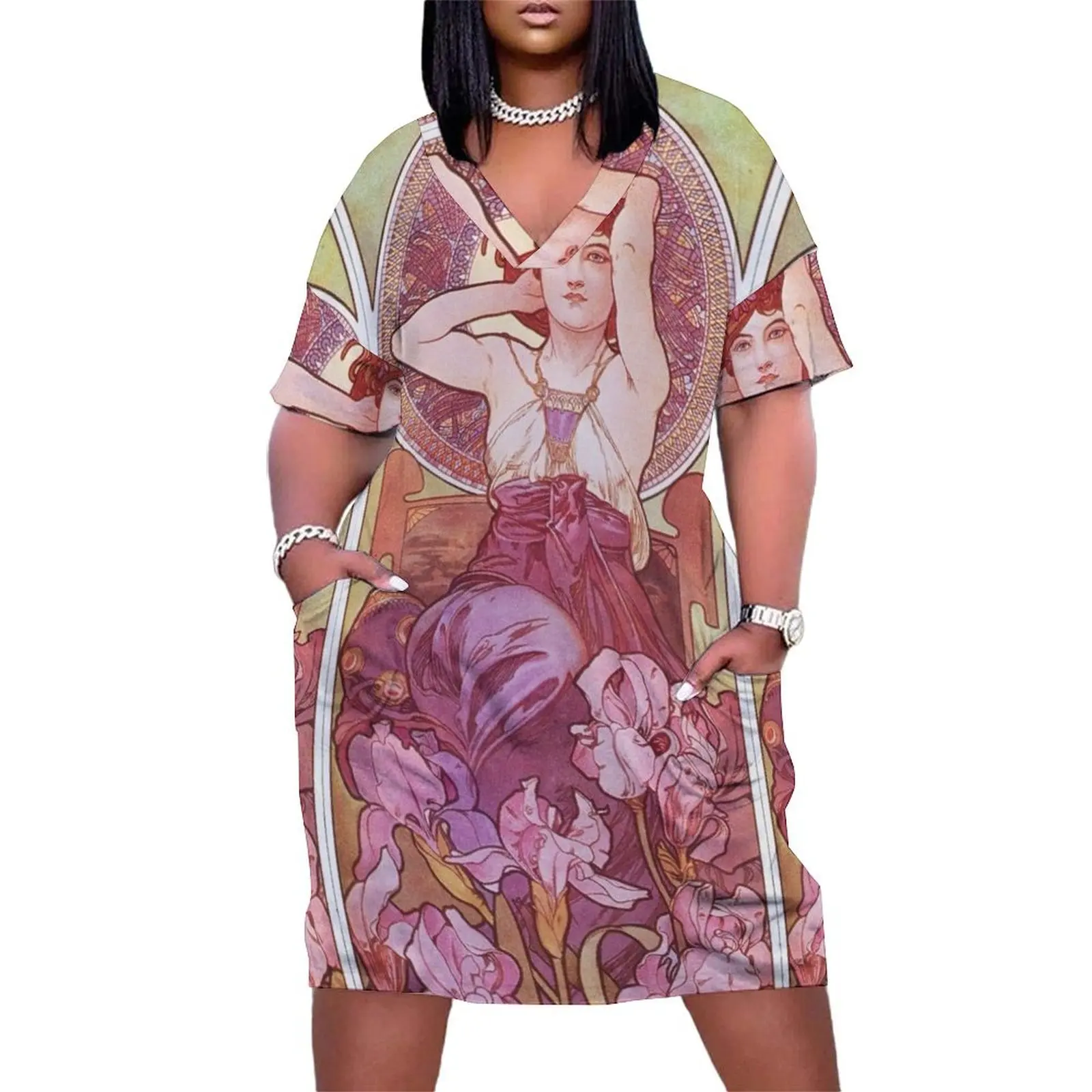 Alphonse Mucha — Amethyst 2 Loose Pocket Dress Women's dress Evening dresses prom dresses 2025
Alphonse Mucha — Amethyst 2 Loose Pocket Dress Women's dress Evening dresses prom dresses 2025
