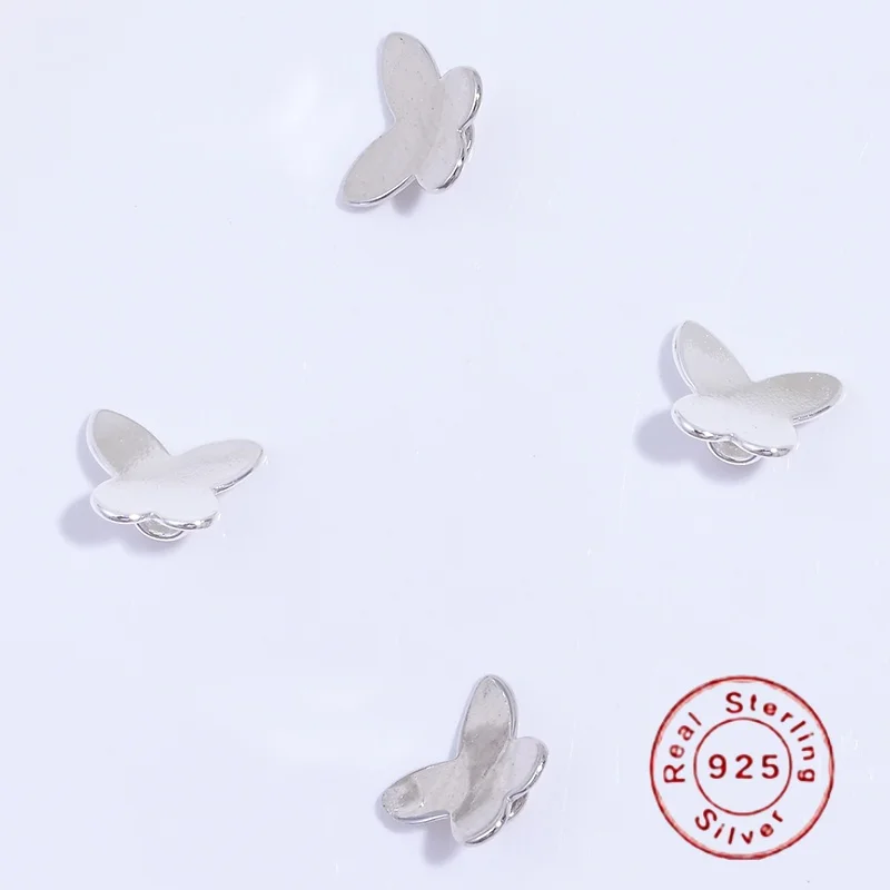 2pcs S925 Sterling Silver Small Butterfly Button DIY Handmade Bracelet Necklace Tail Buckle Connecting Buckle Accessories SZ122
2pcs S925 Sterling Silver Small Butterfly Button DIY Handmade Bracelet Necklace Tail Buckle Connecting Buckle Accessories SZ122