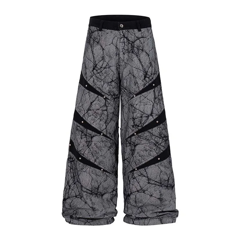 Y2k American Dark Punk Cracked Jeans Men Fashion Rivet Patchwork Loose Denim Pants Gothic Grunge Streetwear Harajuku Trousers
Y2k American Dark Punk Cracked Jeans Men Fashion Rivet Patchwork Loose Denim Pants Gothic Grunge Streetwear Harajuku Trousers