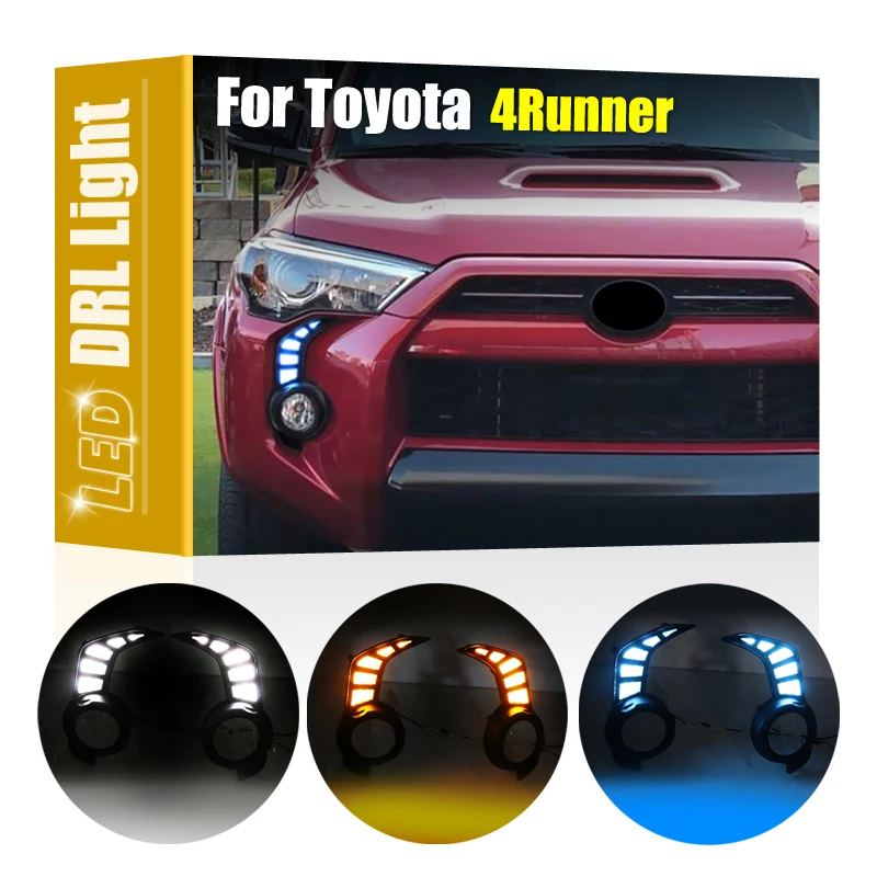 2 PCS High Bright LED DRL Daytime Running Lights Front Fog Lamp For Toyota 4Runner 2013-2022 Auto Parts Car Accessories
2 PCS High Bright LED DRL Daytime Running Lights Front Fog Lamp For Toyota 4Runner 2013-2022 Auto Parts Car Accessories