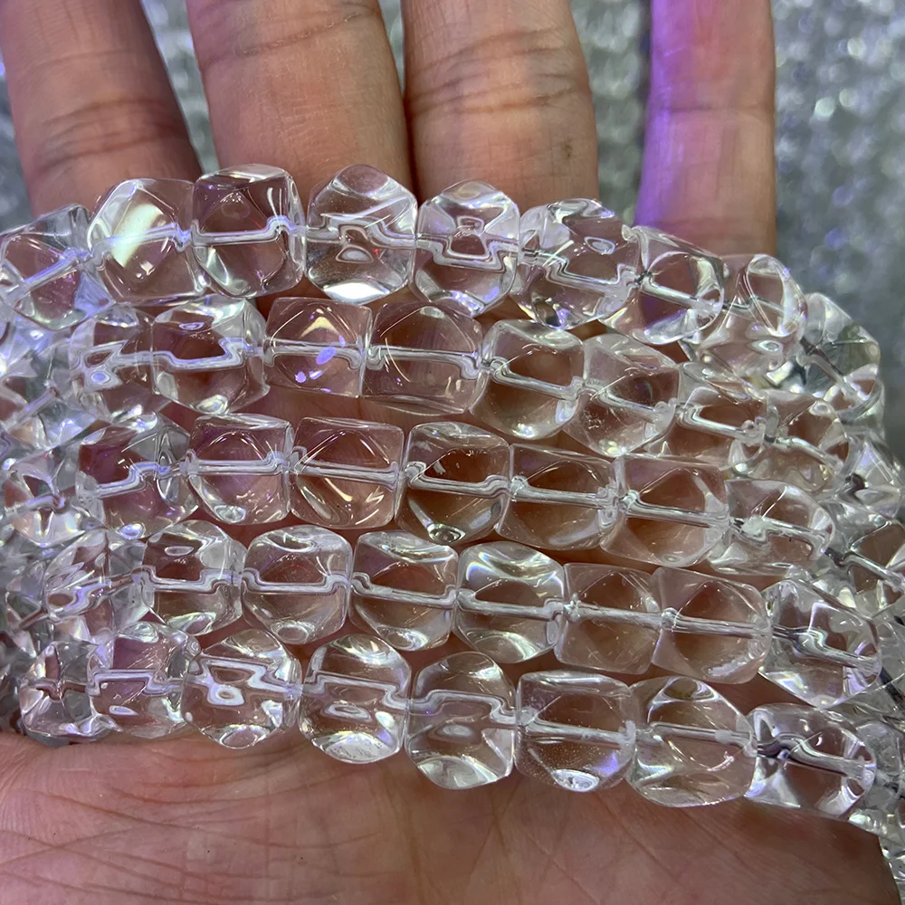 Natural White Rock Quartz Beads 15'' Faceted Cube DIY Loose Beads For Jewelry Making Beads Necklace Bracelet Earring Gift
Natural White Rock Quartz Beads 15'' Faceted Cube DIY Loose Beads For Jewelry Making Beads Necklace Bracelet Earring Gift