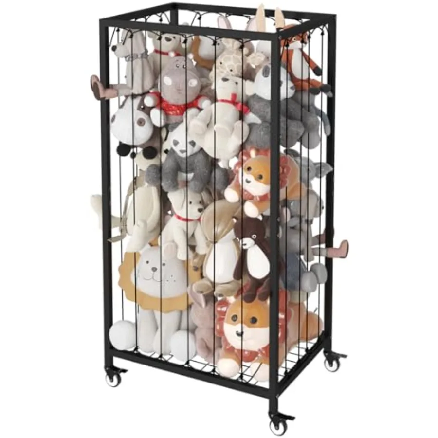 Stuffed Animal Storage Organizer with Wheels Stuffed Animal Zoo Shelf with Elastic Rope for Nursery Play Room Bedroom Plush Toy
Stuffed Animal Storage Organizer with Wheels Stuffed Animal Zoo Shelf with Elastic Rope for Nursery Play Room Bedroom Plush Toy