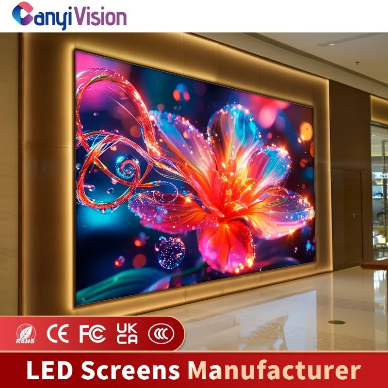Custom Indoor LED Display P0.9/P1.25/P1.53, Fine Pitch Full Color Screen for Advertising and Events
Custom Indoor LED Display P0.9/P1.25/P1.53, Fine Pitch Full Color Screen for Advertising and Events