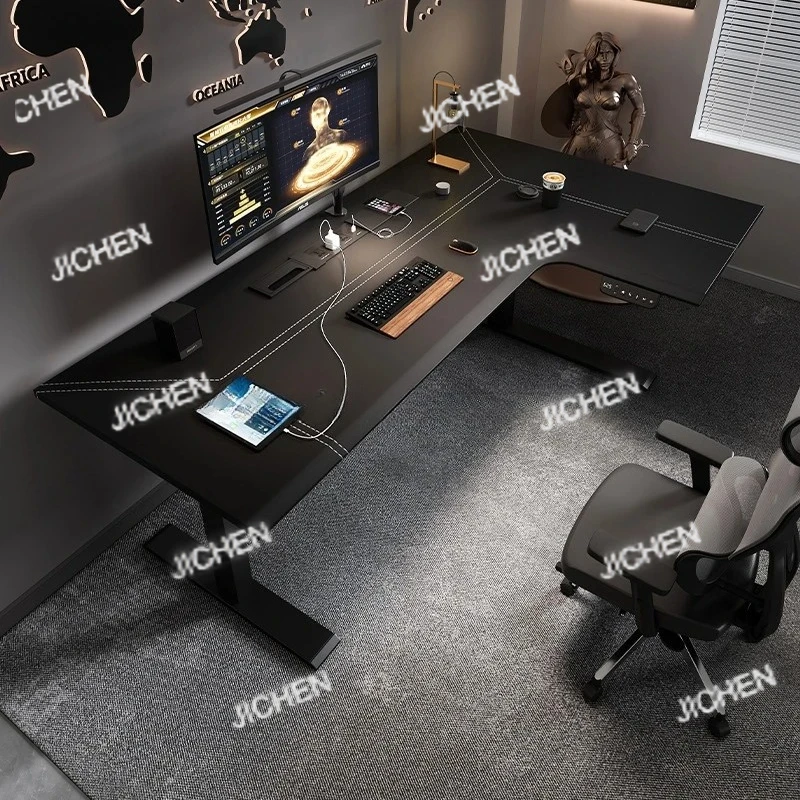 Seven-shaped Large Boss Office Desk Electric Adjustable Height Computer Desk Table with LED Display Motion Gaming Desk for Home
Seven-shaped Large Boss Office Desk Electric Adjustable Height Computer Desk Table with LED Display Motion Gaming Desk for Home