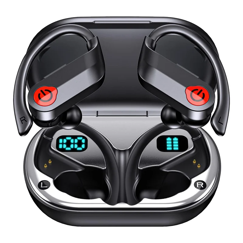 B27B Wireless Earbuds Bluetooth Headphones Stereo Sound Ear Buds IPX7 Waterproof Over Ear Earphones for Sports/Phone/Laptop
B27B Wireless Earbuds Bluetooth Headphones Stereo Sound Ear Buds IPX7 Waterproof Over Ear Earphones for Sports/Phone/Laptop