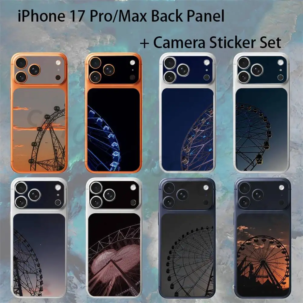Наклейка-пленка «Колесо обозрения» для iPhone 17 Pro Max/17 Pro, полноцветная, с полным покрытием, защитная, на заднюю панель
Наклейка-пленка «Колесо обозрения» для iPhone 17 Pro Max/17 Pro, полноцветная, с полным покрытием, защитная, на заднюю панель