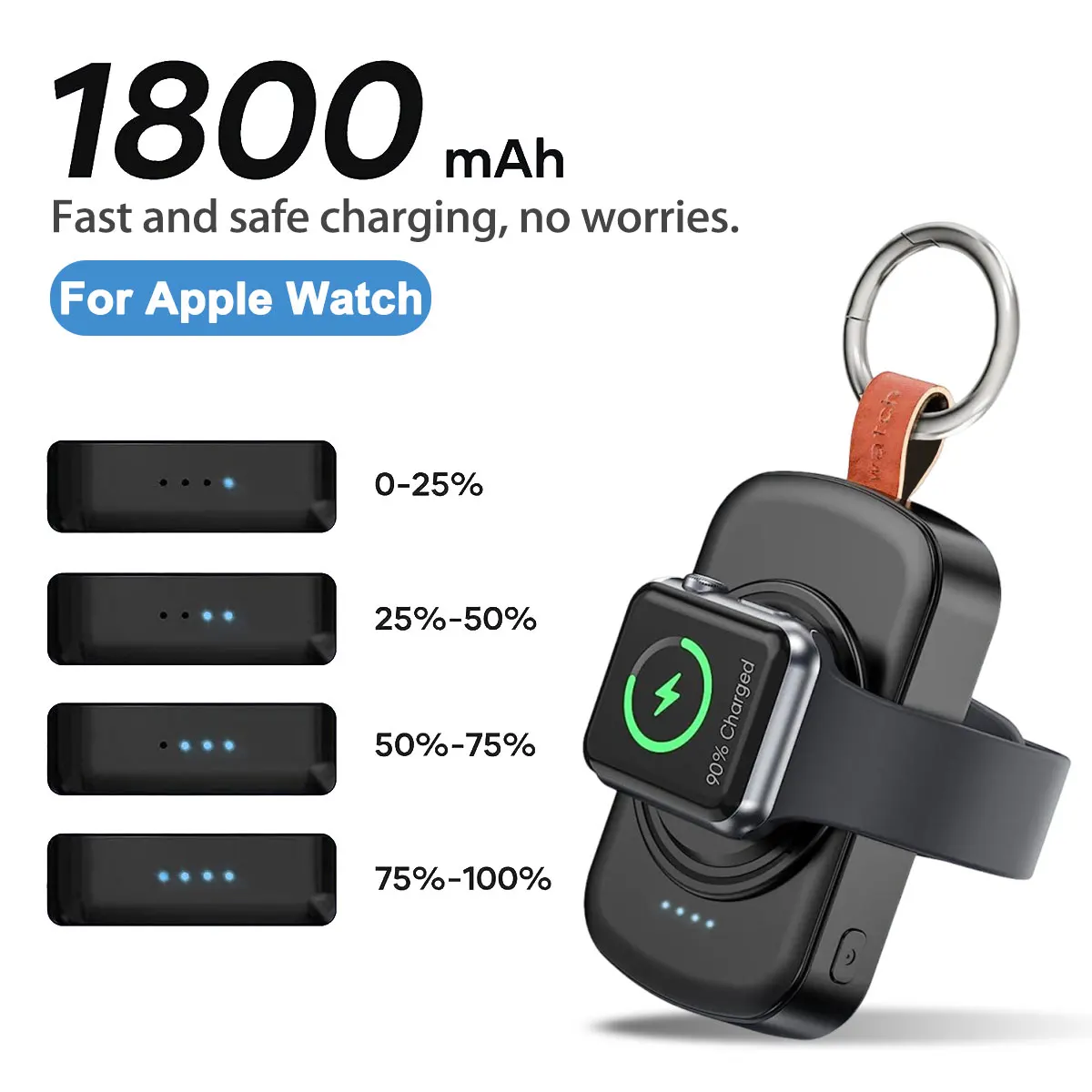 Portable Charger Compatible for Apple Watch Series 10/9/8/7/6/SE/5/4/3/2/1 & Ultra Smart Watch Power Smartwatch Portable Charger
Portable Charger Compatible for Apple Watch Series 10/9/8/7/6/SE/5/4/3/2/1 & Ultra Smart Watch Power Smartwatch Portable Charger