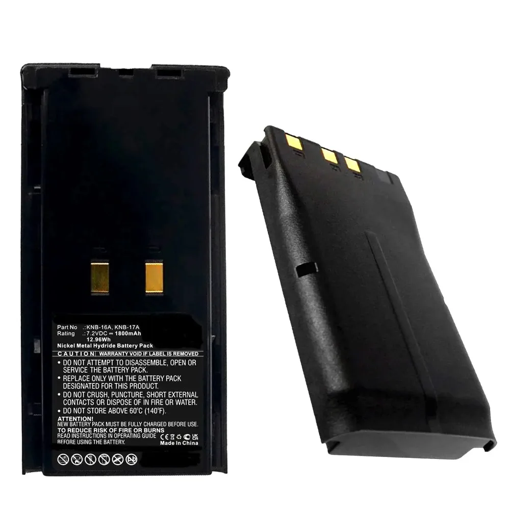 Replacement Battery for KENWOOD TK-180, TK-190, TK-280, TK-290, TK-290 FuG 11b, TK-380, TK385, TK-385, TK-390, TK-410, TK-480
Replacement Battery for KENWOOD TK-180, TK-190, TK-280, TK-290, TK-290 FuG 11b, TK-380, TK385, TK-385, TK-390, TK-410, TK-480