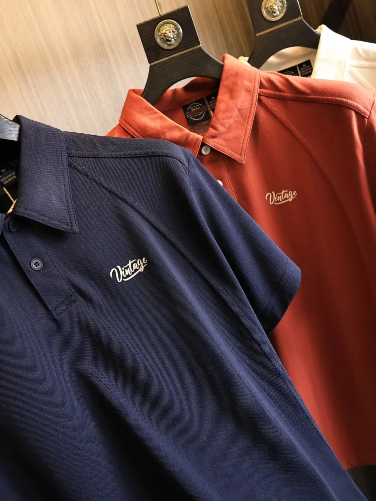 American Retro Silk Luster Shirt Men's Shoulder Trim Short Sleeve Flip Collar Breathable Summer Fashion Urban Style
American Retro Silk Luster Shirt Men's Shoulder Trim Short Sleeve Flip Collar Breathable Summer Fashion Urban Style