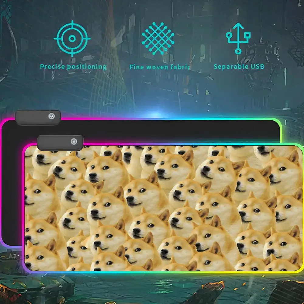 Cheems Dog Забавный коврик для мыши Shiba Inu Dank RGB со светодиодной подсветкой, игровой коврик для мыши, водонепроницаемый большой ковер для геймерской мыши, большая клавиатура Mause P
Cheems Dog Забавный коврик для мыши Shiba Inu Dank RGB со светодиодной подсветкой, игровой коврик для мыши, водонепроницаемый большой ковер для геймерской мыши, большая клавиатура Mause P
