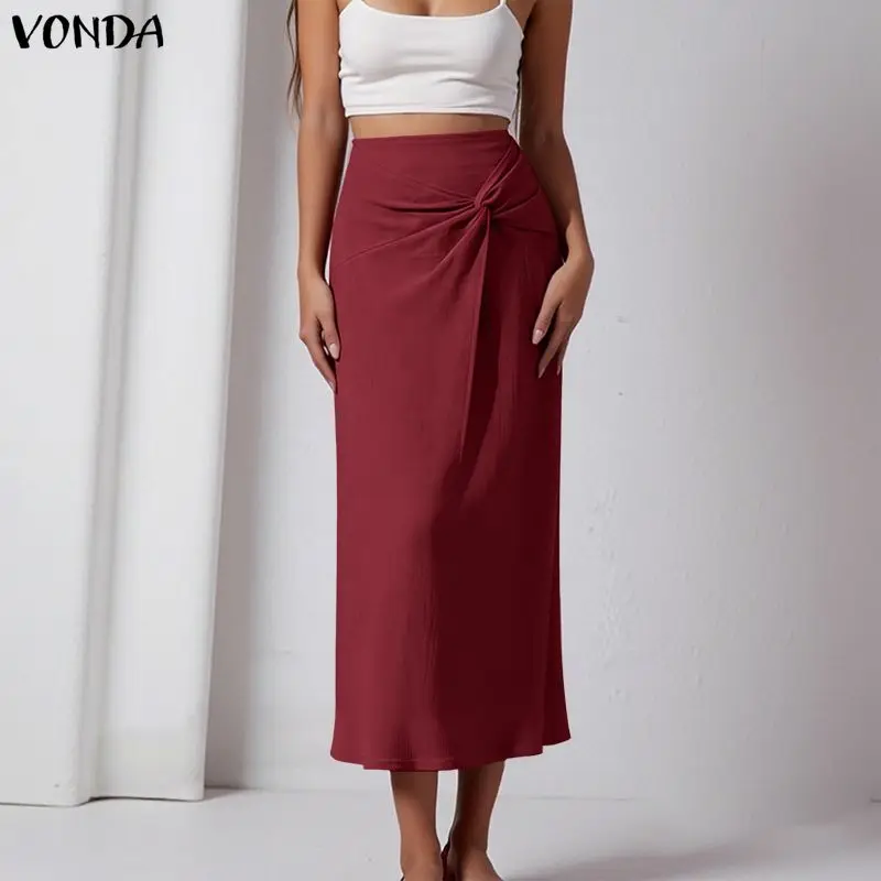 VONDA Summer Skirt Solid Color Women Long Skirts OL Work Party Casual Midi Skirt Streetwear Vestidos Female Fashion Bottoms
VONDA Summer Skirt Solid Color Women Long Skirts OL Work Party Casual Midi Skirt Streetwear Vestidos Female Fashion Bottoms