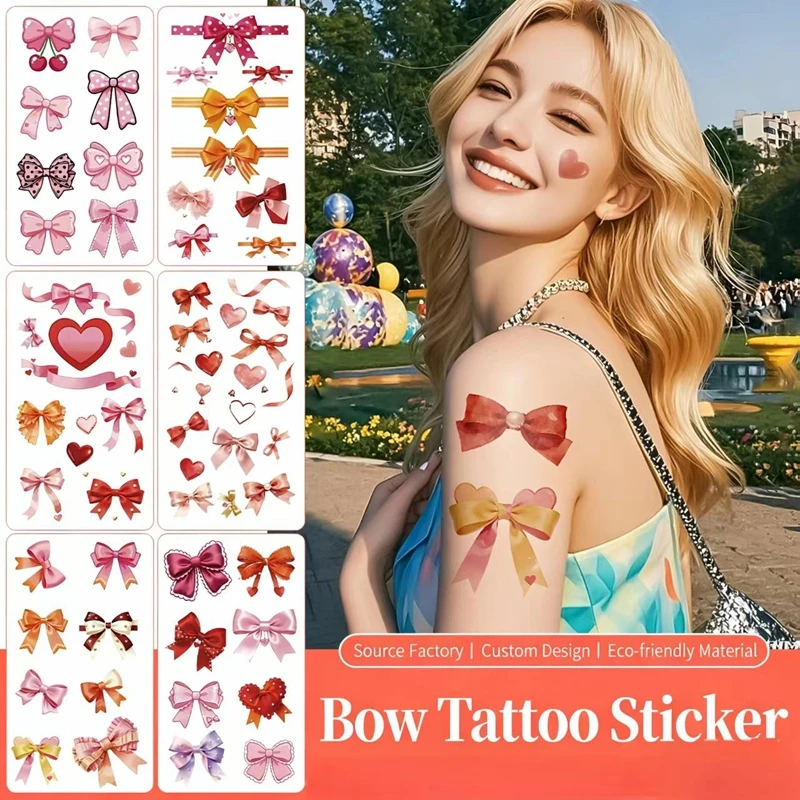 European American Style Bow Tie Temporary Colorfu Tattoos - Disposable Long-lasting Waterproof Makeup Stickers Valentine's Day
European American Style Bow Tie Temporary Colorfu Tattoos - Disposable Long-lasting Waterproof Makeup Stickers Valentine's Day