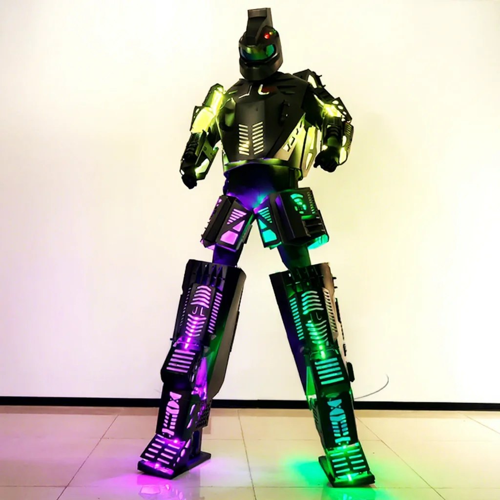 Made In China Festival LED Robot Mecha Mascot Costume For Party Performances And Festival Parades Enhance The Festive Atmosphere
Made In China Festival LED Robot Mecha Mascot Costume For Party Performances And Festival Parades Enhance The Festive Atmosphere