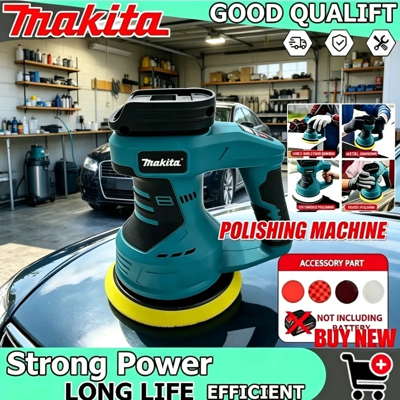 Makita Polisher 8 Gears Rechargeable Cordless Adjustable Electric Car Polisher Auto Waxing Sealing Glaze Tool For 18V Battery
Makita Polisher 8 Gears Rechargeable Cordless Adjustable Electric Car Polisher Auto Waxing Sealing Glaze Tool For 18V Battery