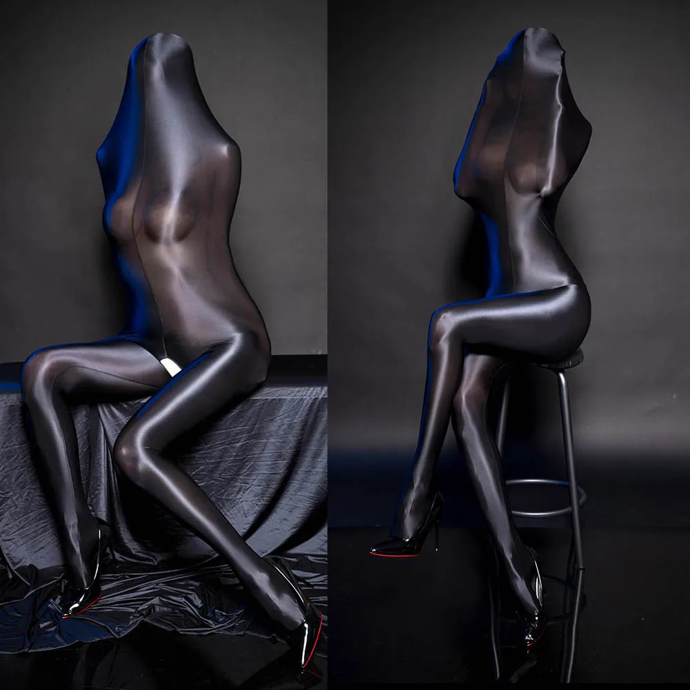 Sexy Lingerie Women Fullcover Open Crotch Bodysuit Oil Glossy Shiny Tights Sheer Jumpsuit Sleeping Bag Mummy Bondage Pullover
Sexy Lingerie Women Fullcover Open Crotch Bodysuit Oil Glossy Shiny Tights Sheer Jumpsuit Sleeping Bag Mummy Bondage Pullover