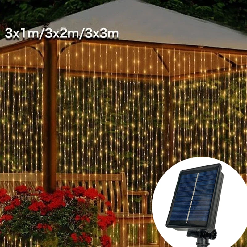 Garland Holiday Light LED 3M/6M Outdoor Wedding Decor Solar Fairy Curtain String Light Festoon Room Decoration Christmas 2024
Garland Holiday Light LED 3M/6M Outdoor Wedding Decor Solar Fairy Curtain String Light Festoon Room Decoration Christmas 2024