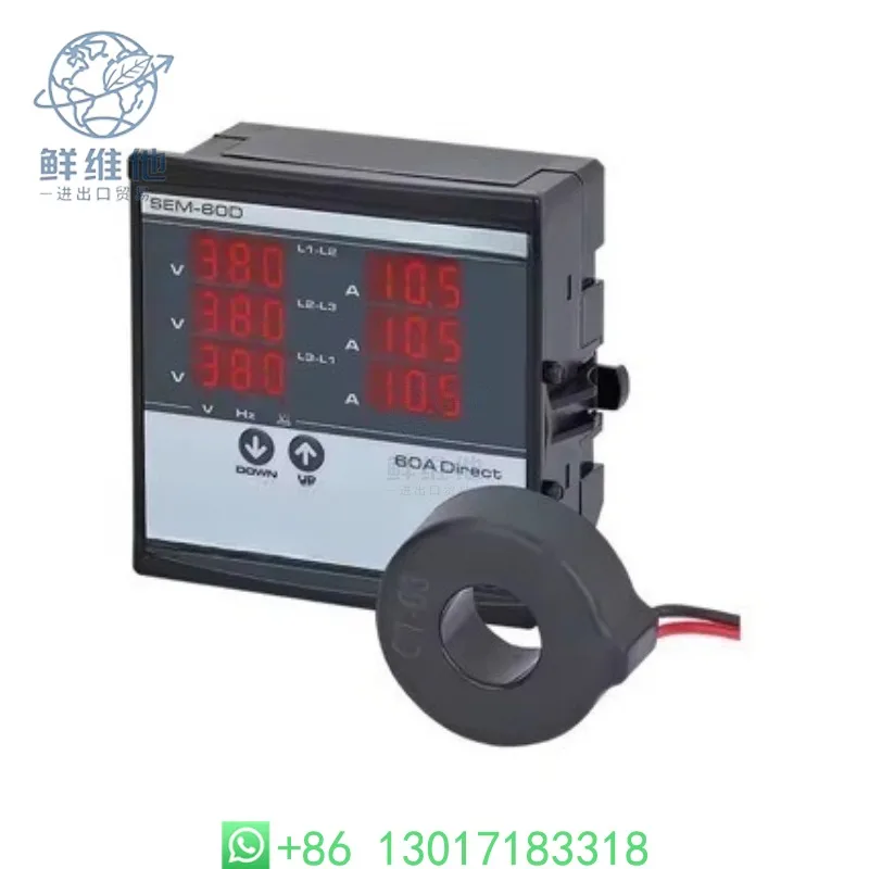 SEM-60D 100D250D Digital Display Current Three-phase Ammeter 220V with Three
SEM-60D 100D250D Digital Display Current Three-phase Ammeter 220V with Three