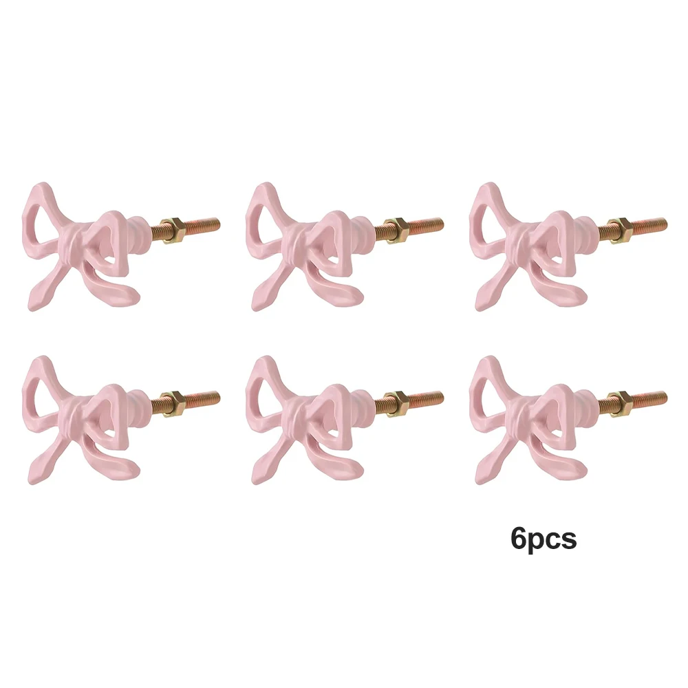 4pcs/6pcs Pink Bow Metal Drawer Handle Cute Decor Cupboard Wardrobe Closet Pulls Furniture Handle DIY Room
4pcs/6pcs Pink Bow Metal Drawer Handle Cute Decor Cupboard Wardrobe Closet Pulls Furniture Handle DIY Room