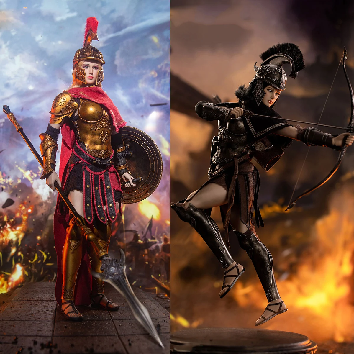 1/6 Seamless Body Action Figure Doll Spartan Army Commander Warrior Women 12" Super Flexible Armor Soldier Collectible Figures
1/6 Seamless Body Action Figure Doll Spartan Army Commander Warrior Women 12" Super Flexible Armor Soldier Collectible Figures