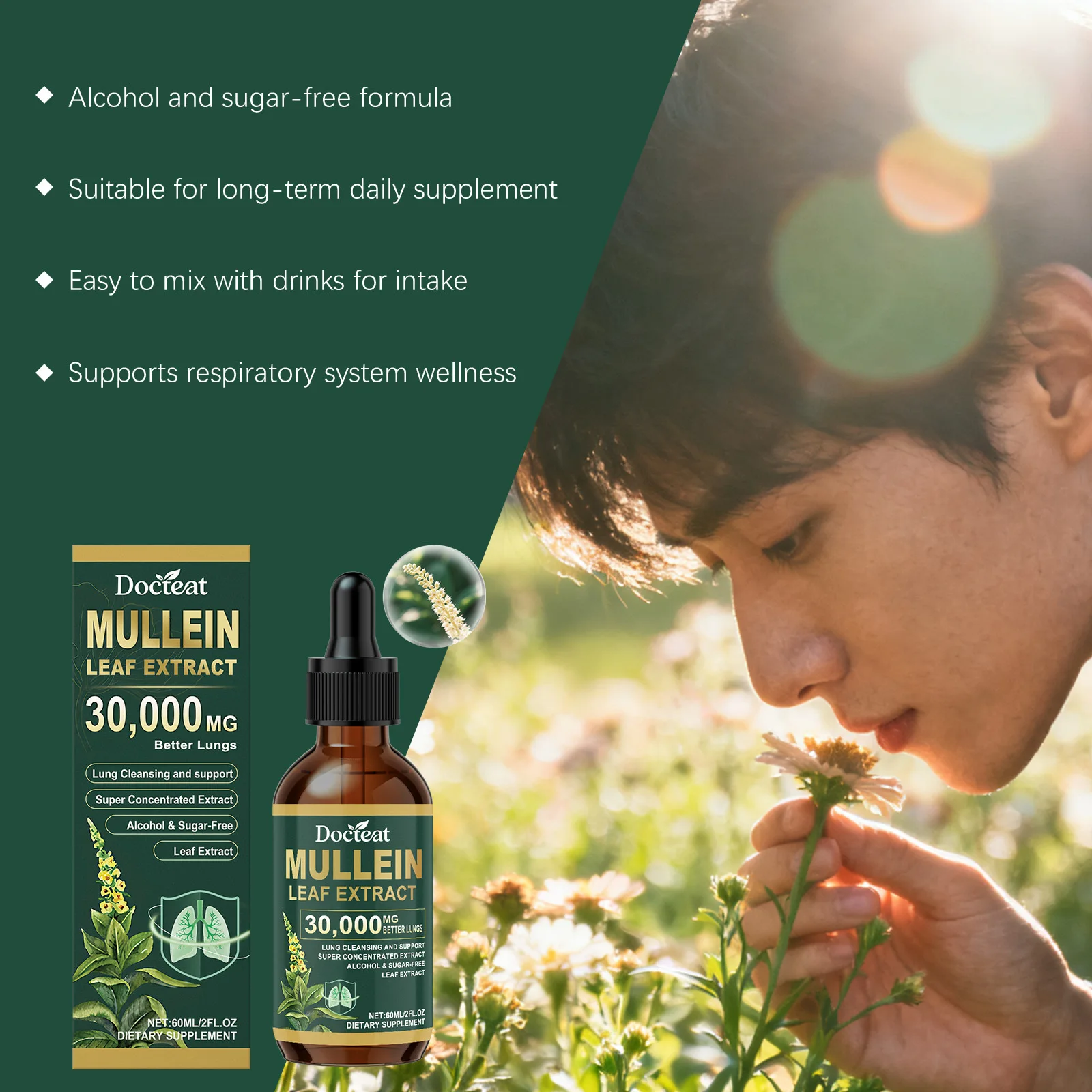 DOCTEAT Lung Nourish Drops Natural Plant Component Detox Fresh Breath Improve Cough Promote Digestion Boost Immunity Sooth Drops
DOCTEAT Lung Nourish Drops Natural Plant Component Detox Fresh Breath Improve Cough Promote Digestion Boost Immunity Sooth Drops